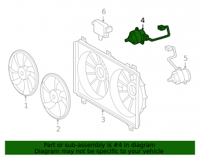 Cooling Fan Motor Right Lexus GS350 GS450h 06-11