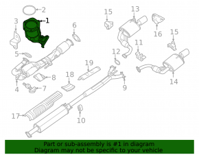 Catalytic converter right Nissan Maxima A36 16-23 3.5