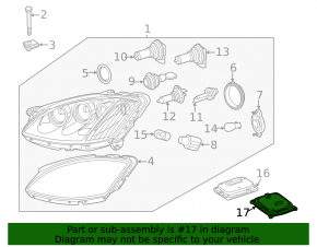 Left headlight control unit for Mercedes S-class W221