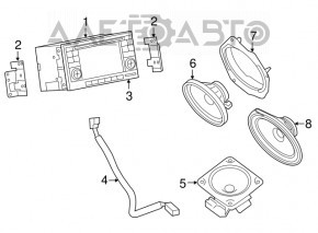 Radio tape recorder Nissan Sentra 13-15 monitor, navigation, touch screen