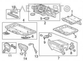 Second row monitor Acura MDX 14-16 pre-rest