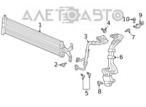 Radiator cooling oil VW Atlas 18- 2.0T, 3.6