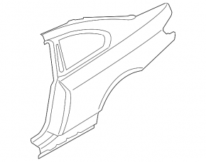 Rear right wing BMW 3 E90 E92 07-12 Coupe