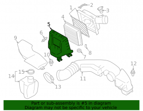 Air Filter Housing Lower Part Subaru XV Crosstrek 18-23