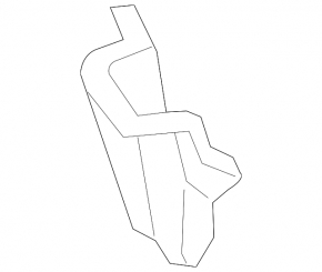 Lower left rear bumper mount for Lexus IS 14-20