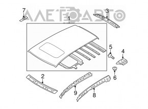 Subaru b9 Tribeca metal roof with sunroof