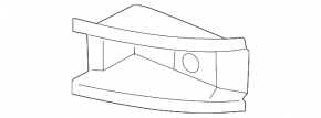Front bumper reinforcement bracket left VW Tiguan 09-11 prerest