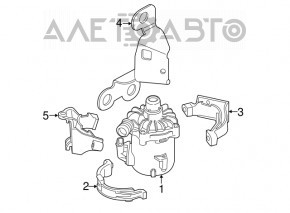 Auxiliary cooling pump BMW X5 F15 14-18