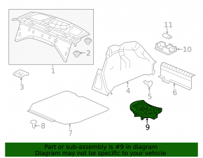 Foam for Acura ILX 13- tool