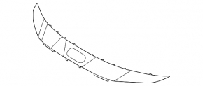 Hyundai Elantra 24-25 front bumper upper trim