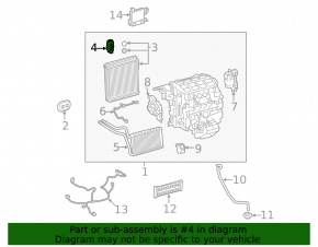 Toyota Venza 22-24 air conditioner heater valve