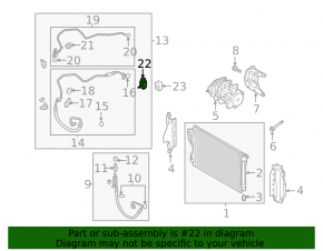 Hyundai Sonata 11-15 Type 2 Air Conditioner Heater Valve