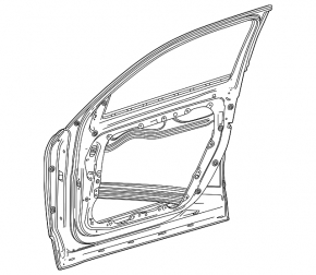 Bare front right door Mercedes H247 GLA 20-26