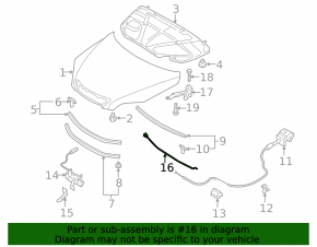 Mazda3 03-09 HB Hood Holder
