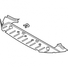 Ford Fusion mk5 13-16 front bumper guard, broken