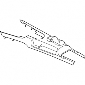 Ford Mustang mk6 15 center console trim - black