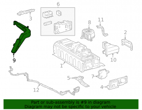 Air duct cooling VVB Lexus ES300h 13-18