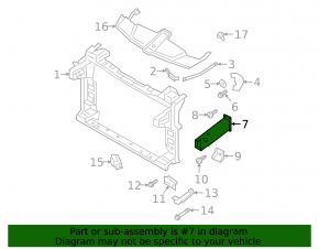 Right side member fang Porsche Cayenne 19-26