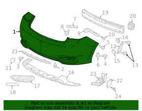 Bare rear bumper Acura ILX 13-18