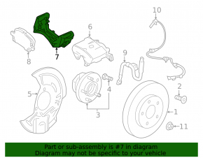 Front right caliper bracket for Buick Encore 18-22