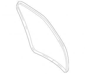 Mercedes W164 ML trunk door rubber seal