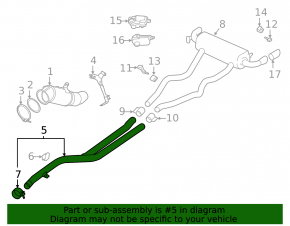 Exhaust pipe middle section BMW 3 G20 20-26 B58