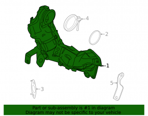 Exhaust manifold with catalytic converter for Nissan Rogue 24-26 1.5T