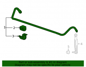 Front stabilizer Cadillac ATS 13- rwd 23.5mm