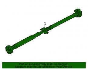 Propeller shaft rear propeller BMW 3 G20 19- AWD without couplings