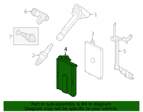 ECU housing of the engine computer Acura MDX 14-15 prerest