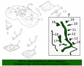 Subaru Outback 20-23 Fuel Filler Neck