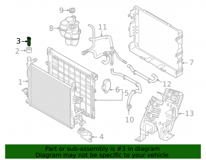 Radiator bracket upper right Audi Q7 16- finger