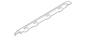 Door sill trim inner front right BMW 5 G30 17-23 black