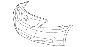 Front Bumper Naked Toyota Camry v40 07-09 BLIC