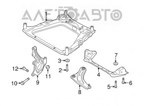 Lower front left control arm for Nissan Juke 11-17
