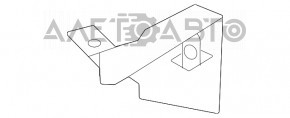 Rear mudguard mudguard right Toyota Highlander 20-