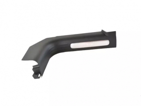 Jeep Cherokee KL 16-22 front left door sill trim, black with chrome, scratches, worn