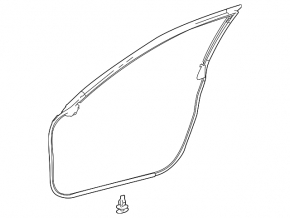 Lexus IS300 IS350 14-25 Front Right Door Seal