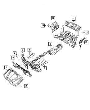 Hood insulation Dodge Charger 15-20 rest