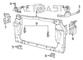 Bonnet bumper left Jeep Compass 17-24 type 1