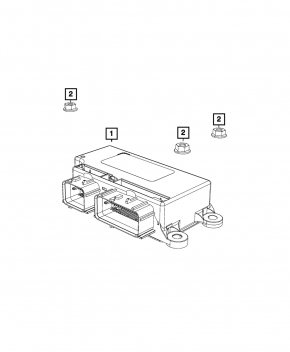 SRS airbag module computer airbags Jeep Cherokee KL 19-21