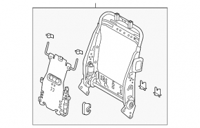 Lexus ES300h ES350 Passenger Seat Backrest Adjustment Motor 13-18