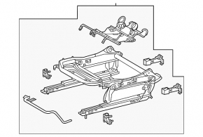 Toyota Sienna 22-26 rear passenger seat position sensor, without runners