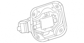 Fuel filler flap housing Toyota Venza 21-