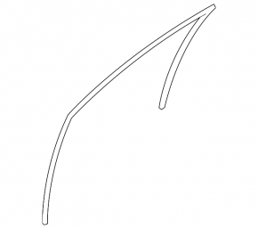 Front Left Glass Seal Nissan Rogue 14-20
