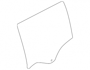 Rear left door glass Infiniti QX30 17-19