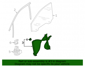 Front right window lift mechanism for Audi Q3 83A 19-25