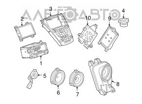 Radio tape recorder Buick Encore 13-16 bluetooth