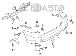 Rear right reflector for Subaru Forester 2013
