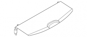 Front trunk floor Nissan Rogue 14-20 beige for 2 rows